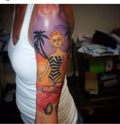 Half sleeve done by Angel for more info please call 520-836-6207