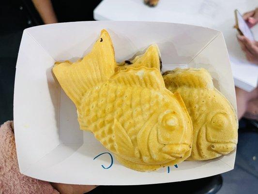 Nutella & custard filled taiyaki