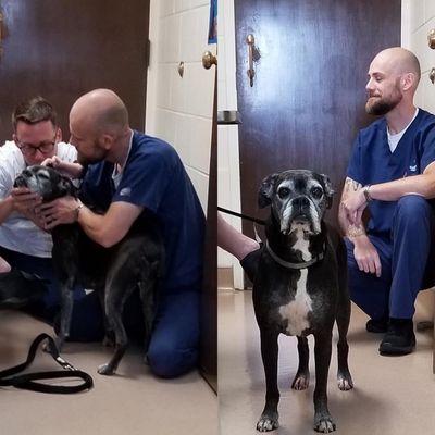 Dr. Rolf and Nathan with sweet Rhea.