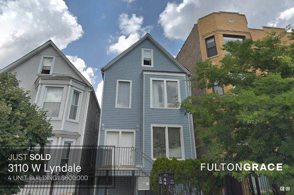 SOLD 4 units $600,000 Logan Square