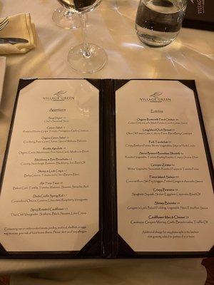 Winter Menu