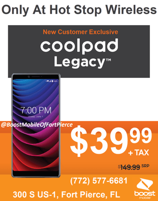 CoolPad Legacy For $39.99 For New Customers