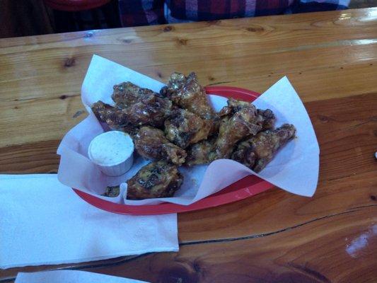 Garlic Parmesan wings.