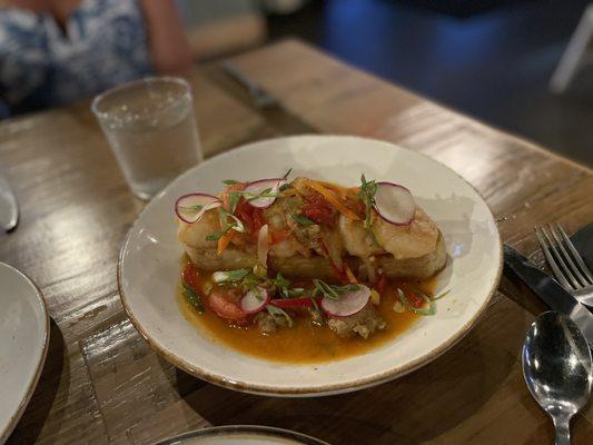 Shrimp toast - killer flavors and I'm not a heat kind of person