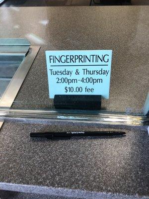 Finger Printing Services