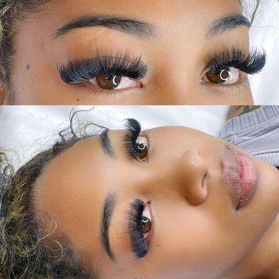 Pretty face and bomb lashes.