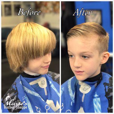 Awesome before and after pics on this little Gentleman....