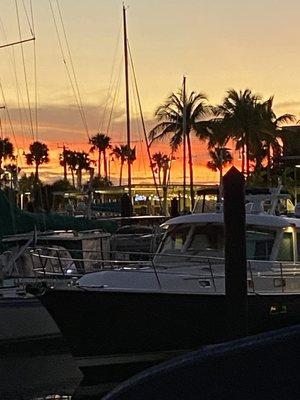 At the dock enjoying the view