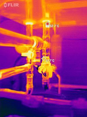 TESTING OF STEAM BOILER SYSTEM AFTER REPAIR ON BOILER RETURN LINE.