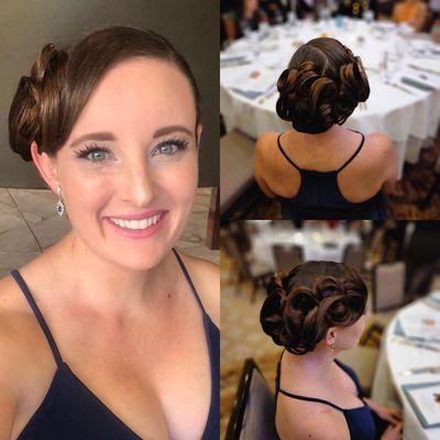 Military Ball.  Signature PrattStyling Updo.