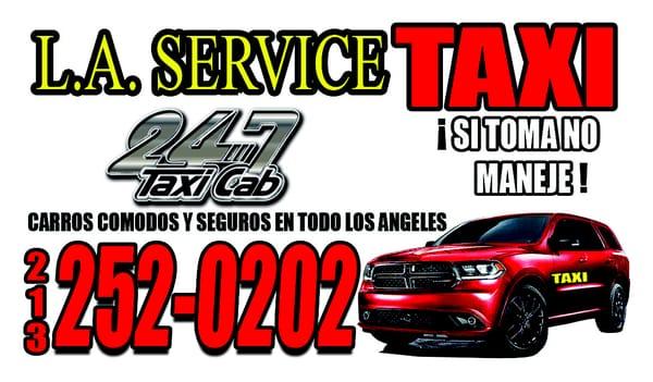 TAXI Disponible las 24HRS al dia 7 dias a la semana.