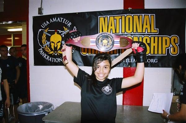 Natalie Ortiz, from Candal's Martial arts 2012