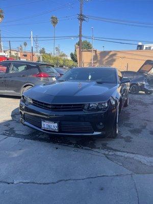 Front bumper repaired