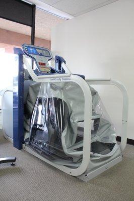 Our Alter G Anti-Gravity treadmill. Come in and Defy Gravity!