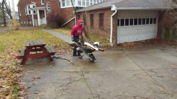 Exterior trash removal. Our crews "Get it Done"