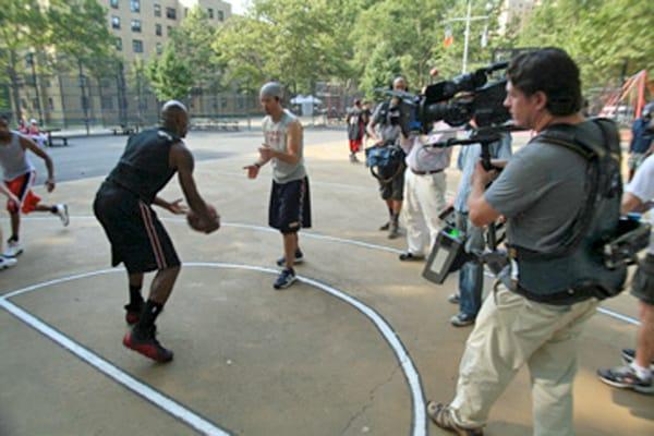 Two camera shoot in Manhattan during the filming of "Money Game" dramatic short film.