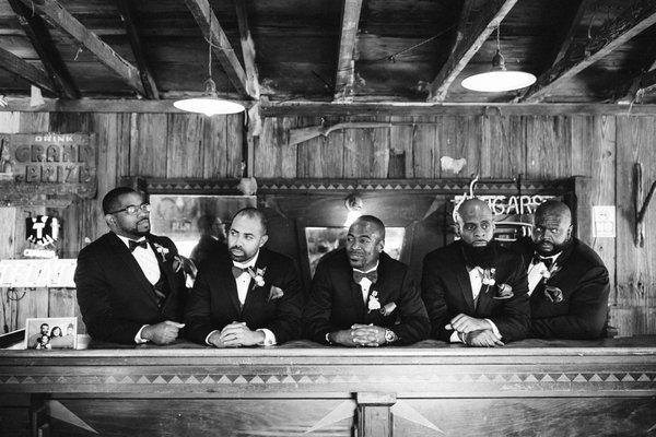 Groomsmen shot from Ashley + Kalonji's Wedding at Star Hill Ranch