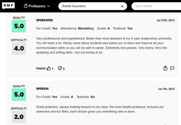 Daniel Saunders - ESL, Business Writing and Public Speaking Instructor - www.ESLforBusiness.com - and RateMyProfessors.com