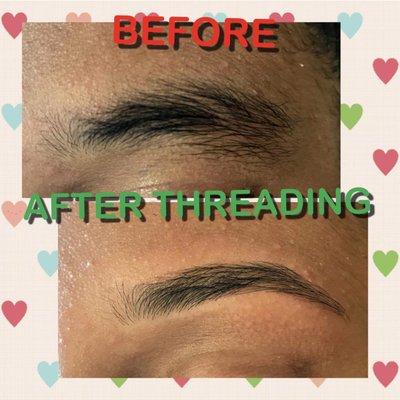 After threading