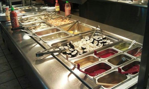 Buffet is fresh and clean.  Delicious food.