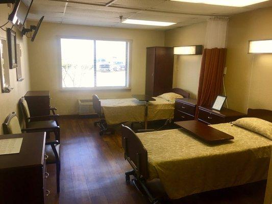 One of the transitional care unit rooms.