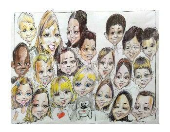 Columbus Ohio Caricature Artist for hire for event and parties. 614.205.6349