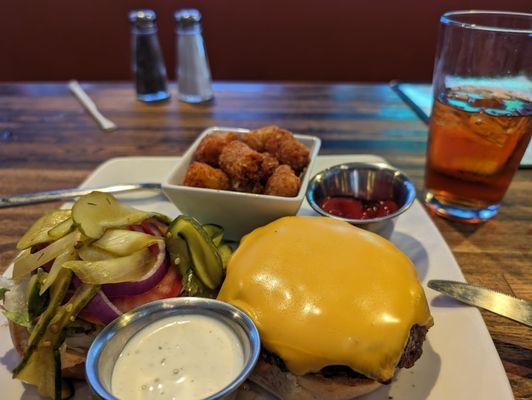 All American Burger & Tots...really good!