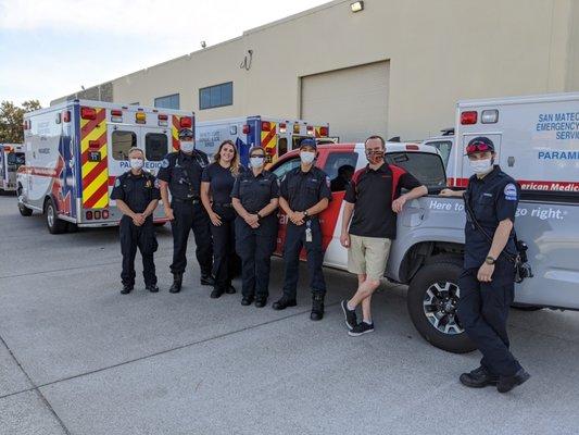 Showing our appreciation and spending time with some of the first responders in our community! Thank you for everything you do!