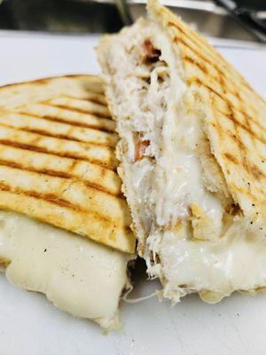 Chicken club panini.