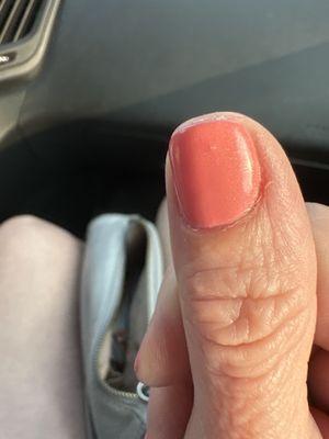 BUBBLE in my hacked nail