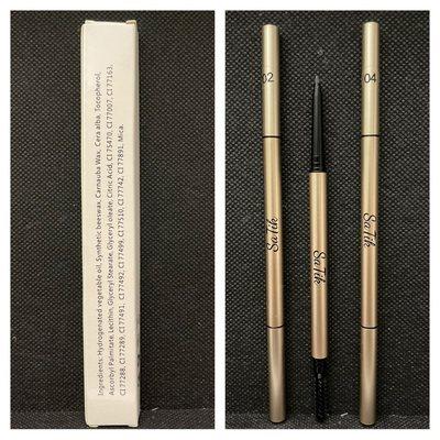 Vegan Waterproof Eyebrow Pencil with Brush. Natural ingredients help condition and encourage healthier, fuller-looking brows.