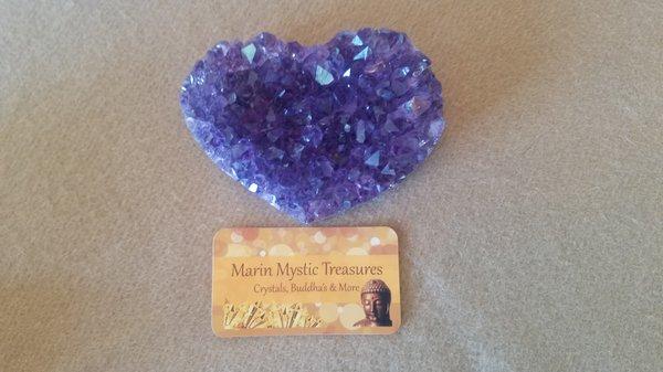 Offering a large selection of beautiful, magical, healing crystals, including many Amethysts, from $1 and up!