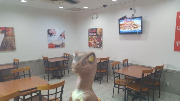 Bob the Raptor Says "Newly Renovated Dining Room!"