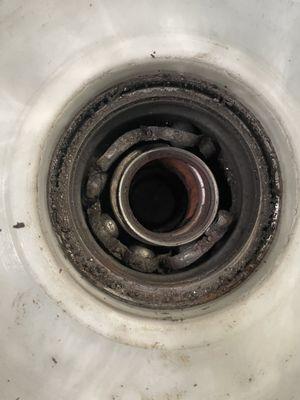 Failed bearing