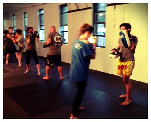 Muay Thai class in action!