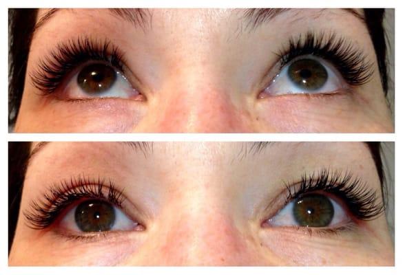 Full set of lashes I had done before Christmas. I love them and fear that I'm now addicted! Try 'em!! You'll love them.