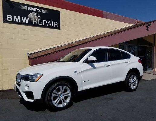 2016 BMW X4 ready for pickup after collision repair.