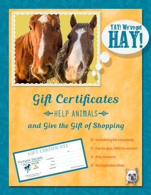 Gift Certificates available