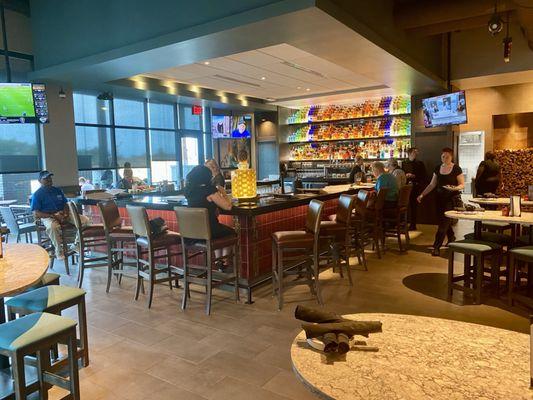 Bar area. Multiple televisions. Very nice!