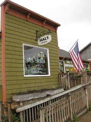 Hal's Emporium with American Flag