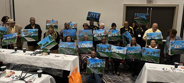 A-Plus Conference at Marriott Downtown Greensboro. Celebrating Retired Postal Workers! A plus carriers and A plus artists!