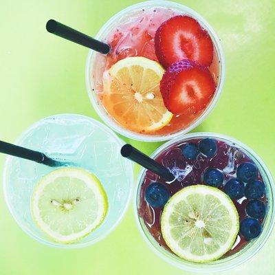 Fresh Squeezed Lemonade/Strawberry Lemonade/and Blueberry Lemonade