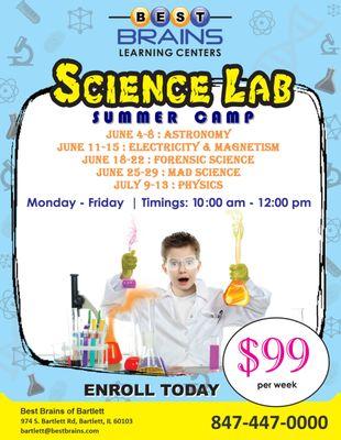 Science Lab summer camp