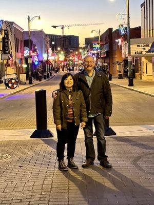 Beale Street is a few blocks away