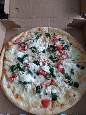 Margherita Pizza with chicken