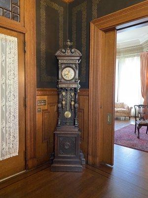 Grandfather clock near front door