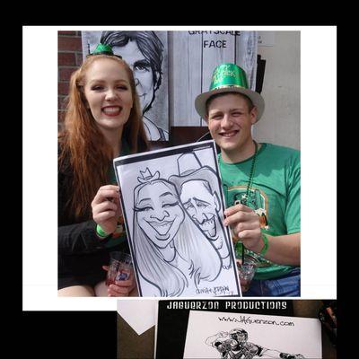 Promotional party caricature drawn in collaboration with XOSO Social Sports League.