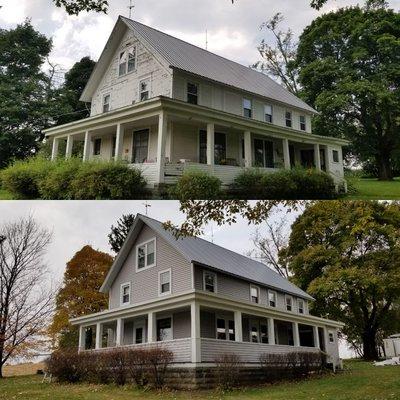 Windows, Siding, Roofing project completed on Hwy 12 in Deerfield!