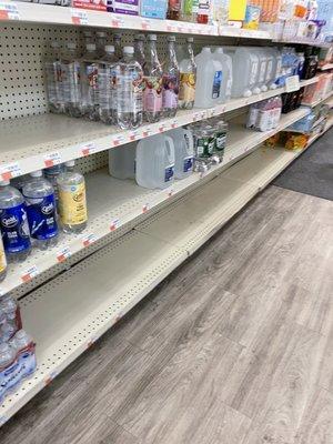 Always empty shelves