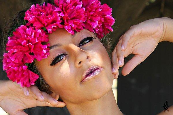 Mrs.Cheyenne Photography Model Christina Pennix MUA Karah  Floral Band Made by Mrs.Cheyenne